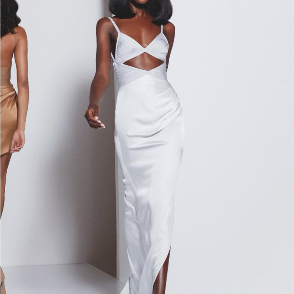 Herve Leger Beautiful Cut-Out Maxi Dress